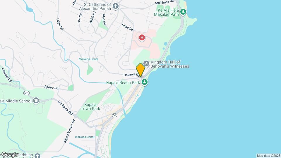 4-1665 Kuhio Hwy, Unit Beachview Map and Location Details