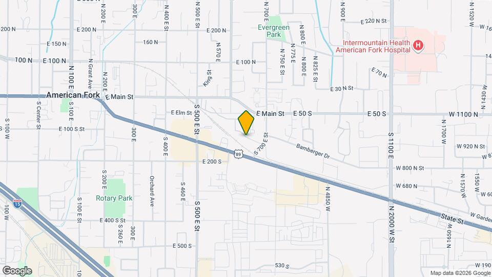 664 E 110 S Mapa y Detalles de la Ubicación