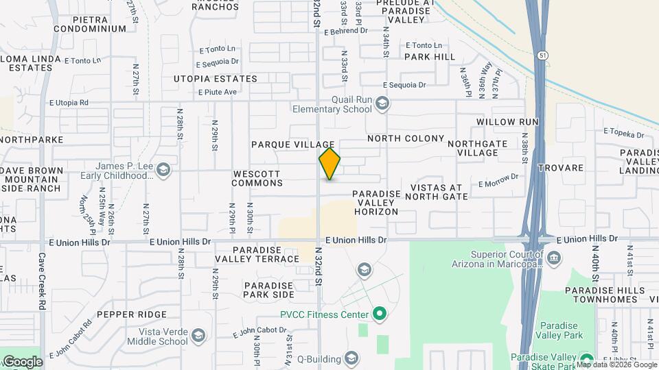 3207 E Wescott Dr Map and Location Details