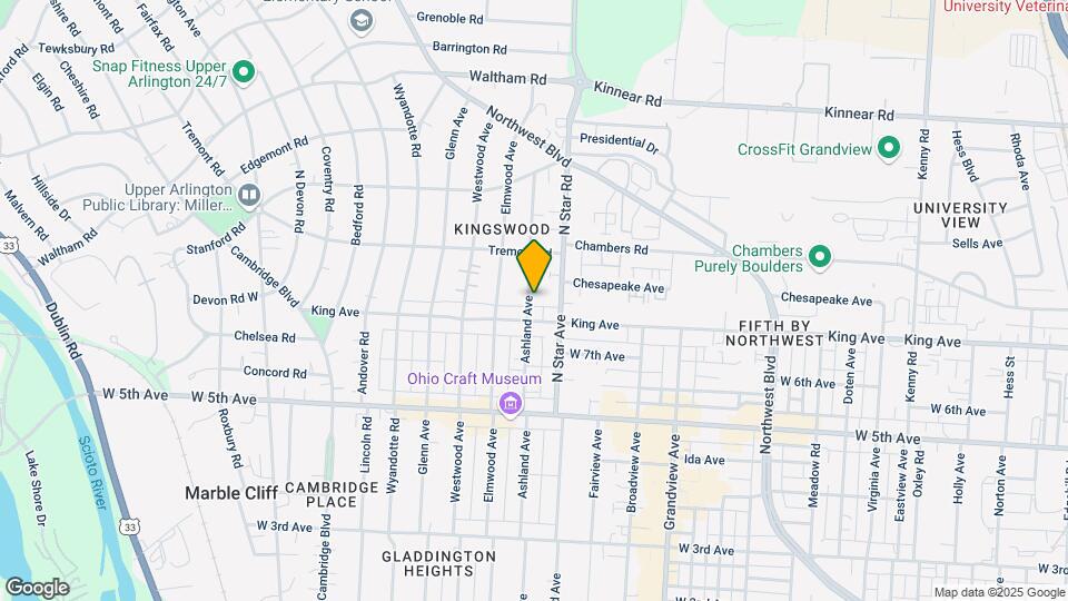 1720 Ashland Ave Map and Location Details