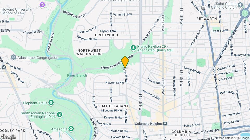 3453 17th St NW Map and Location Details