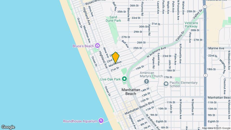 420 Marine Ave Map and Location Details