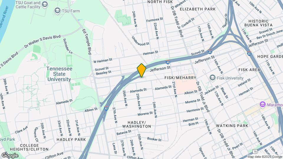 2416 Meharry Blvd Mapa y Detalles de la Ubicación