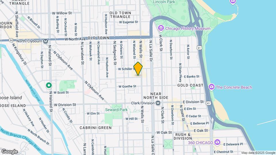 1350 N Wells St-Unit -306D.596967 Map and Location Details