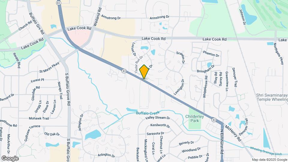 843 McHenry Rd Map and Location Details