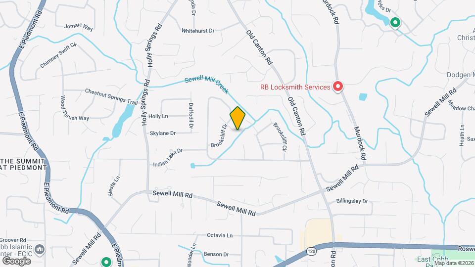 2799 Brookcliff Landing NE Map and Location Details