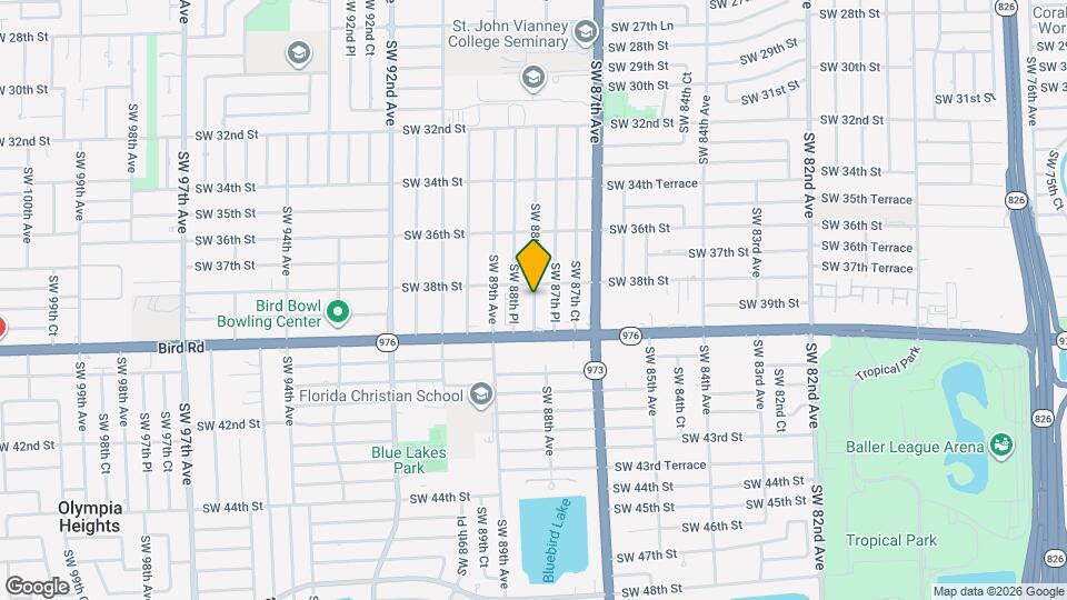 3825 SW 88th Ct Map and Location Details