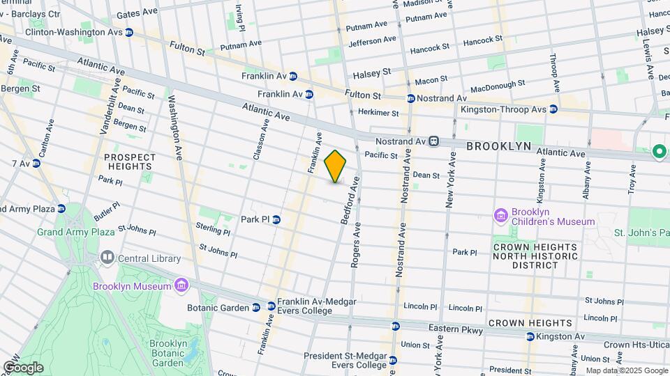 988 Bergen St Mapa y Detalles de la Ubicación