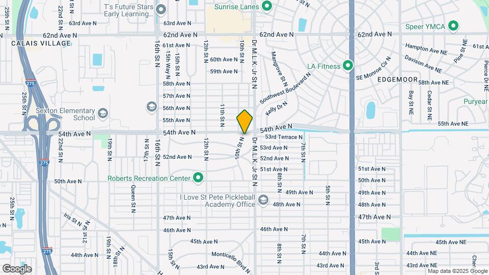 5347 10th St N Map and Location Details