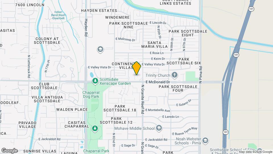 Granite Reef Townhomes Map and Location Details