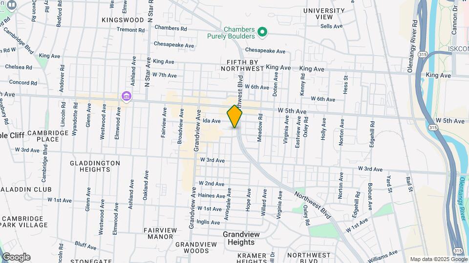 1411-1417 Northwest Blvd Map and Location Details
