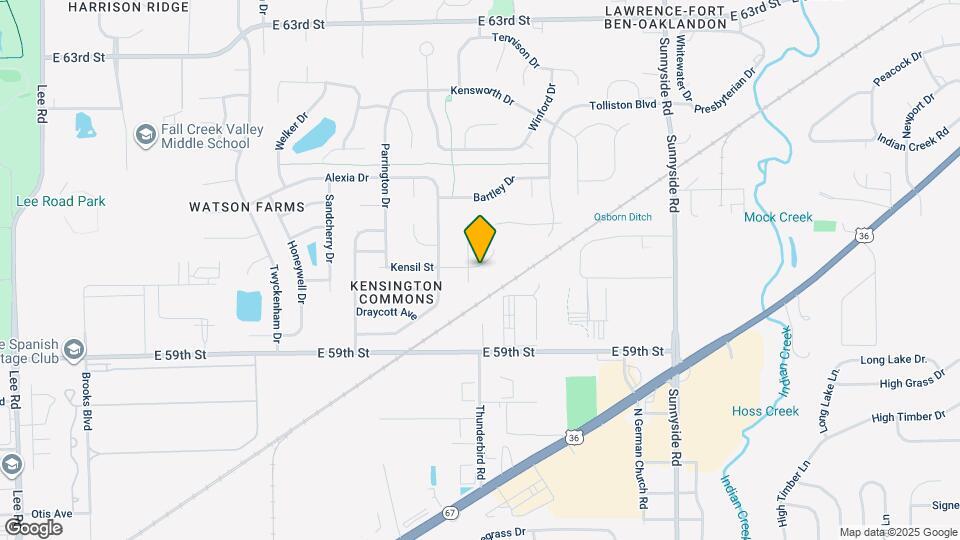 10525 Kensil St Map and Location Details