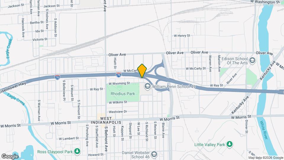 1702 W Wyoming St Map and Location Details