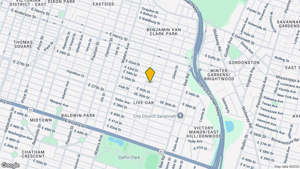 1306 E 35th St Map and Location Details