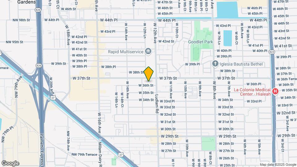 1245 W 38th St Map and Location Details
