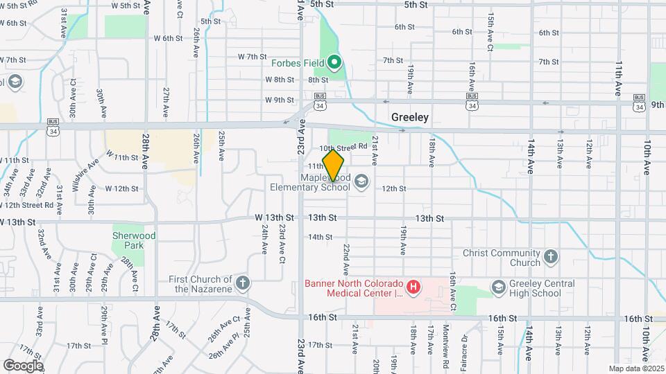 2216 12th St Map and Location Details