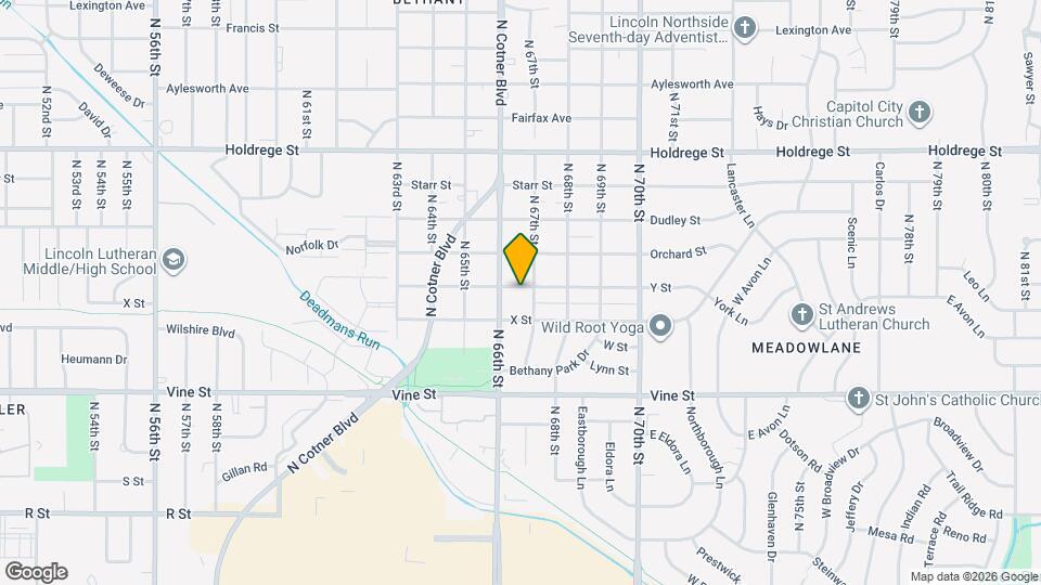 6625 Y St Map and Location Details