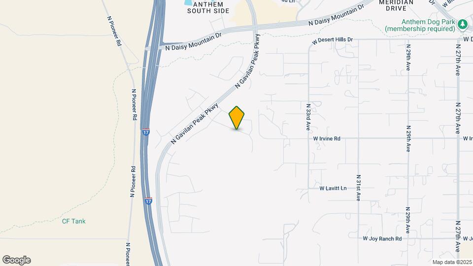 3551 W Hidden Mountain Ln Map and Location Details