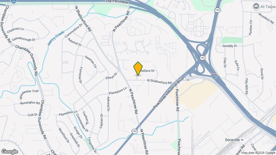 2254 N Shallowford Rd Map and Location Details