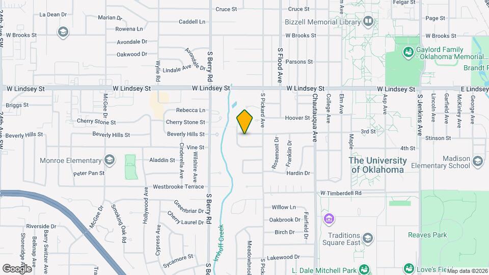 1012 Elmwood St Map and Location Details