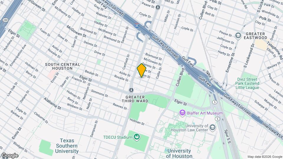 3601 Anita St Map and Location Details