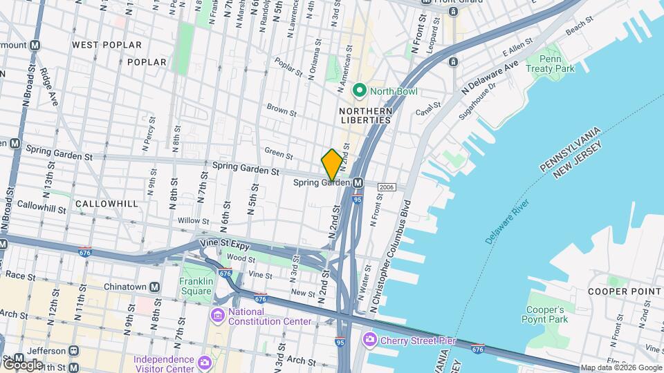 200 Spring Garden St Mapa y Detalles de la Ubicación
