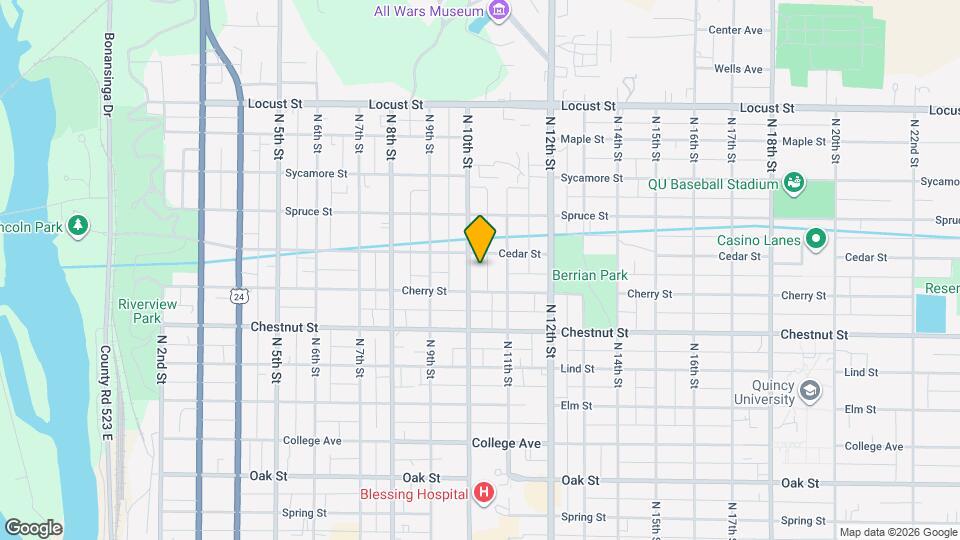 1122 N 10th St, Unit Upstairs Mapa y Detalles de la Ubicación