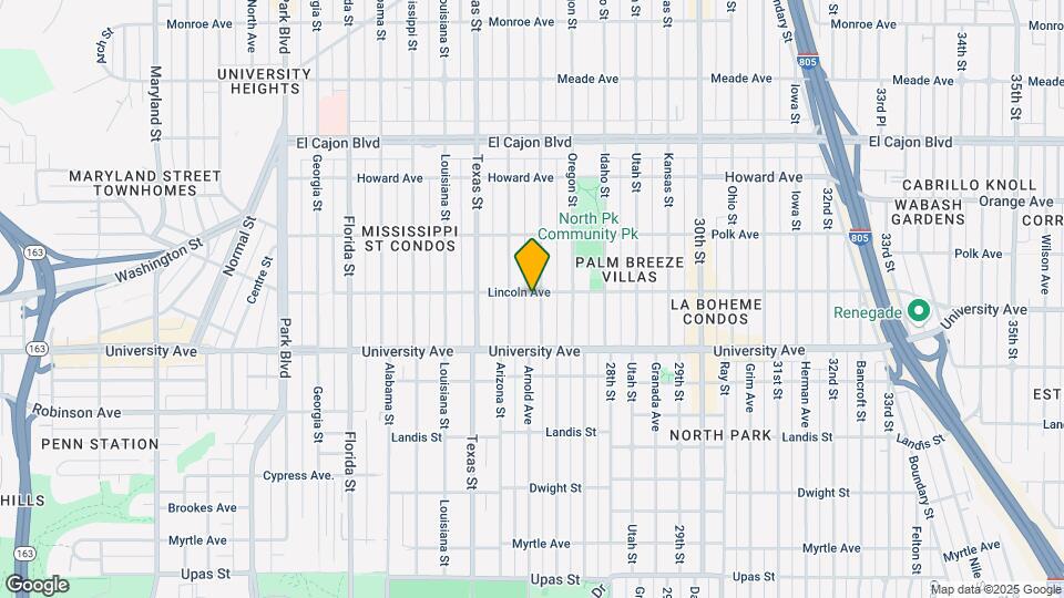 3990 Hamilton St Map and Location Details