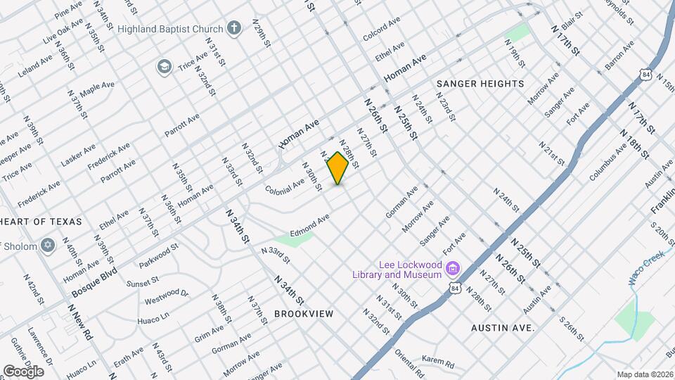 2900 Cole Ave Map and Location Details