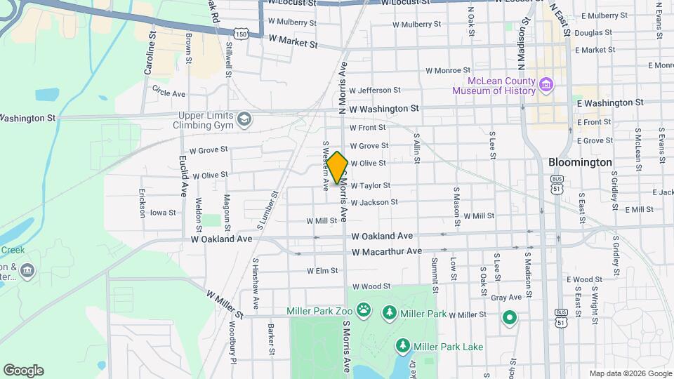 1104 West Taylor Street Mapa y Detalles de la Ubicación