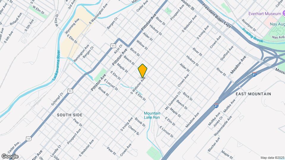 922 S Webster Ave Map and Location Details