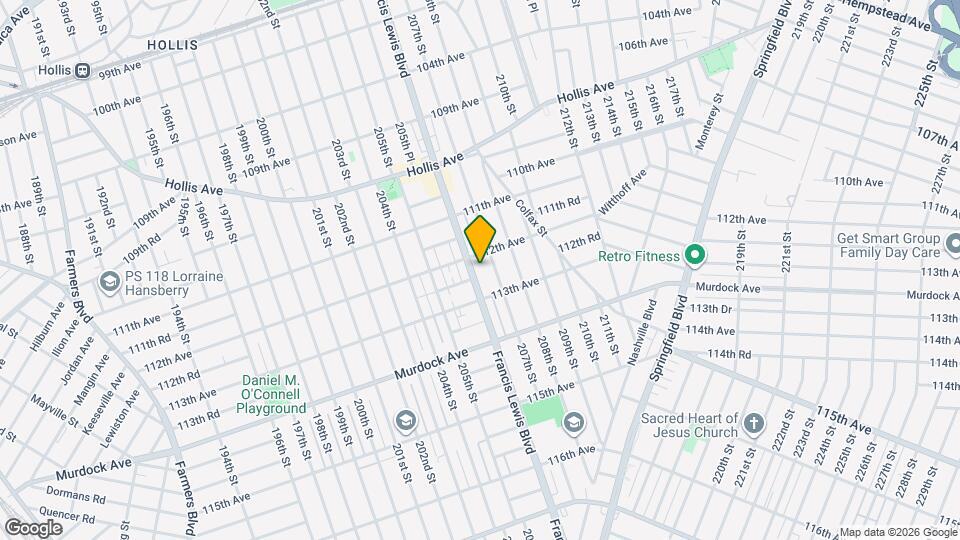 112-15 Francis Lewis Blvd Map and Location Details