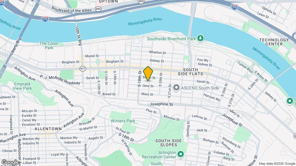 124 S 19th St Map and Location Details