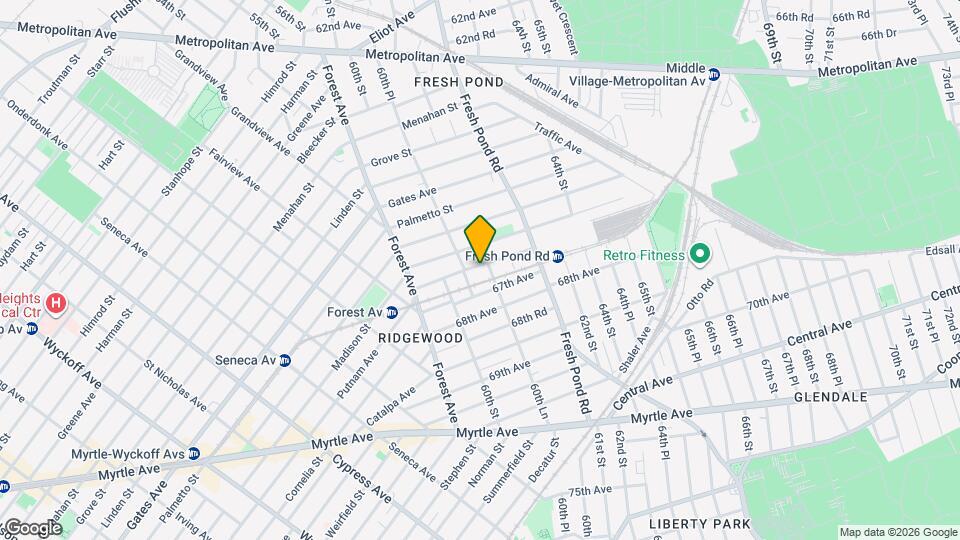 Ridgewood Map and Location Details