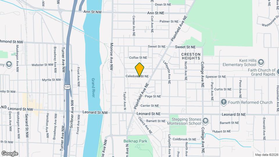 58 Caledonia St NE Map and Location Details