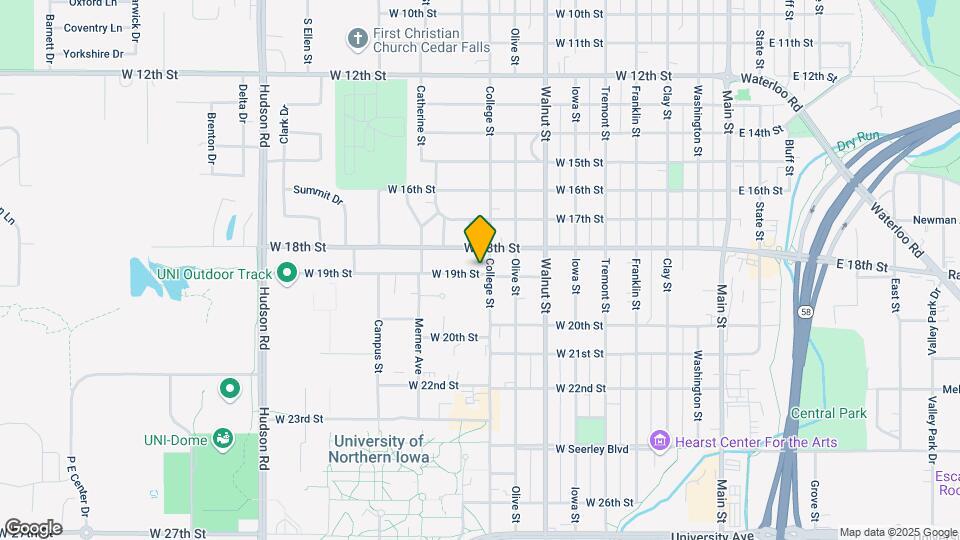 909 W 19th St Map and Location Details
