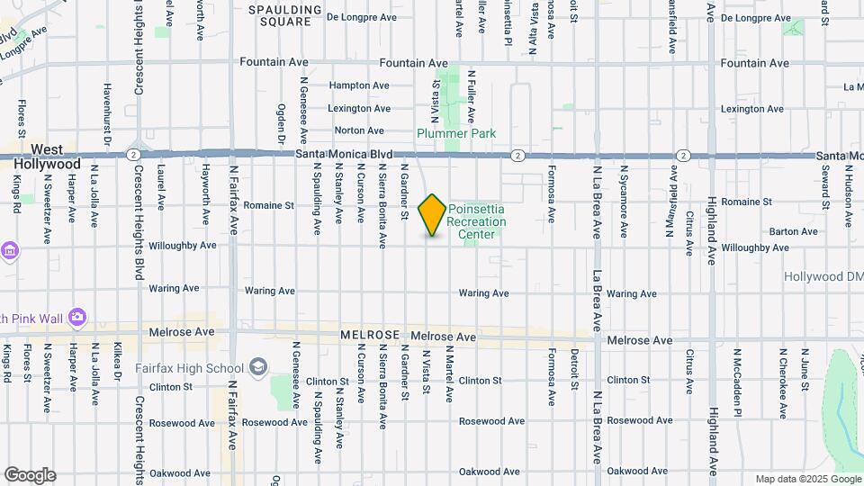900 N Vista St Map and Location Details
