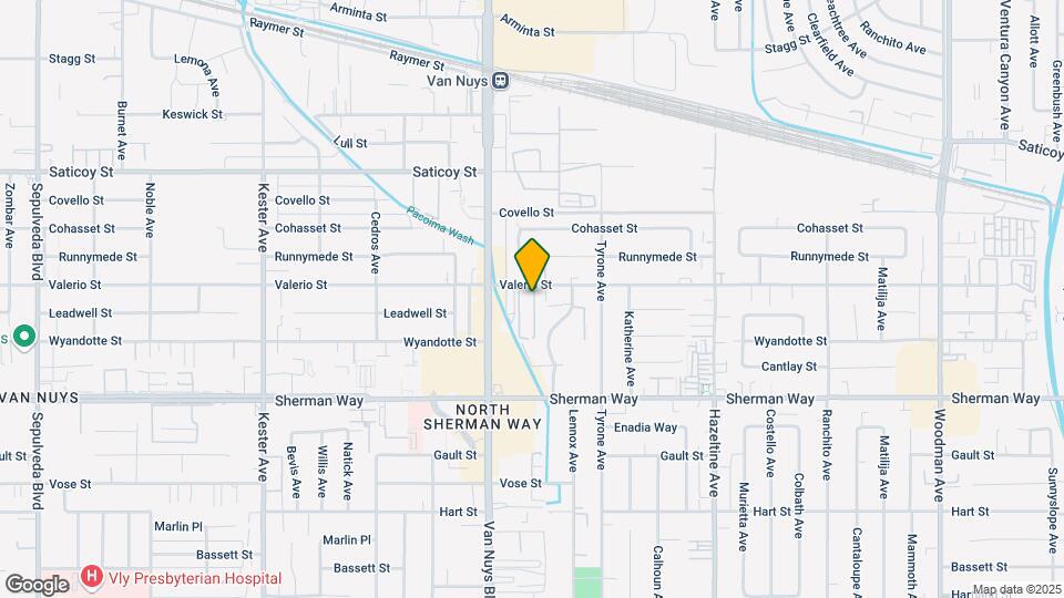 14410 Valerio St Map and Location Details