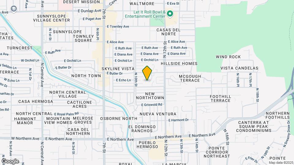 1057 E Butler Dr Map and Location Details