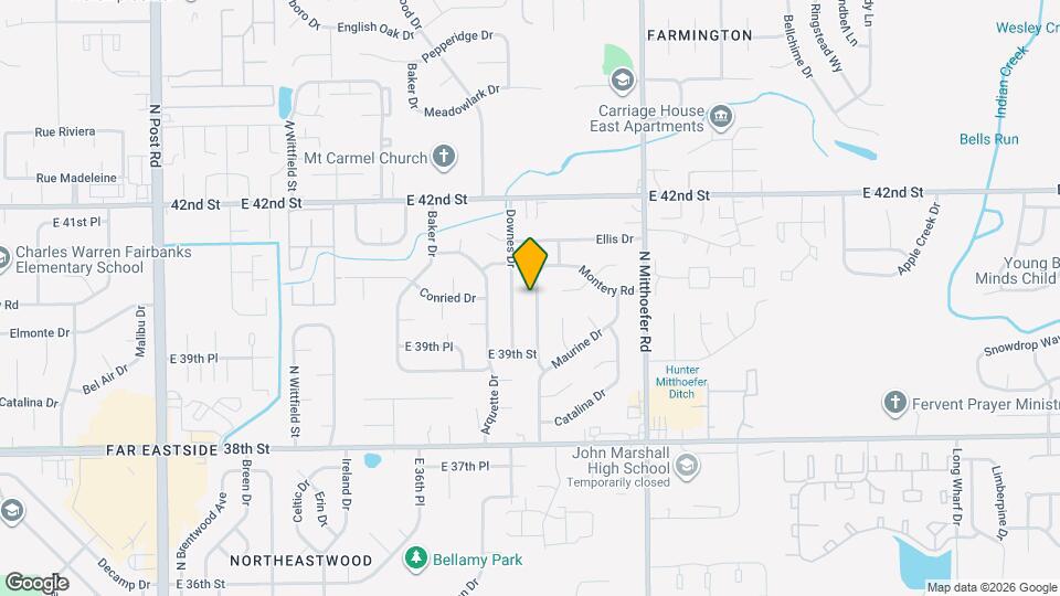 3962 Strathmore Dr Map and Location Details