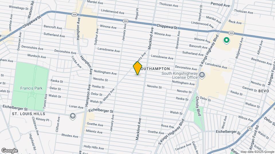 5428 Nottingham Ave Map and Location Details