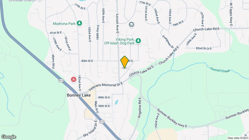 18809 Mountain View Dr E Map and Location Details