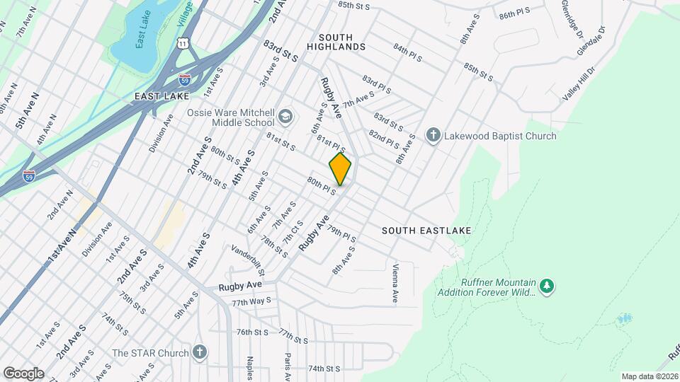 8028 Rugby Ave Mapa y Detalles de la Ubicación