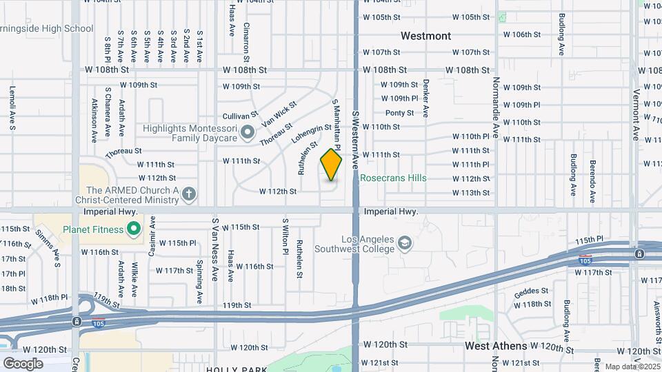 11175 S Manhattan Pl Map and Location Details