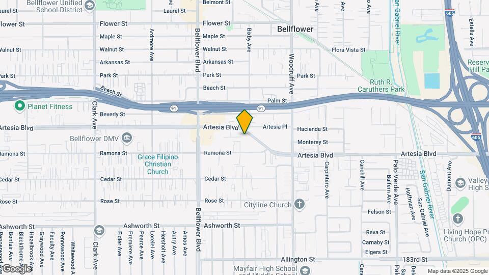 9956 Artesia Blvd Map and Location Details