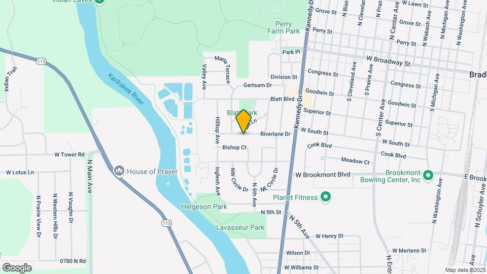 1268 Riverlane Dr Map and Location Details