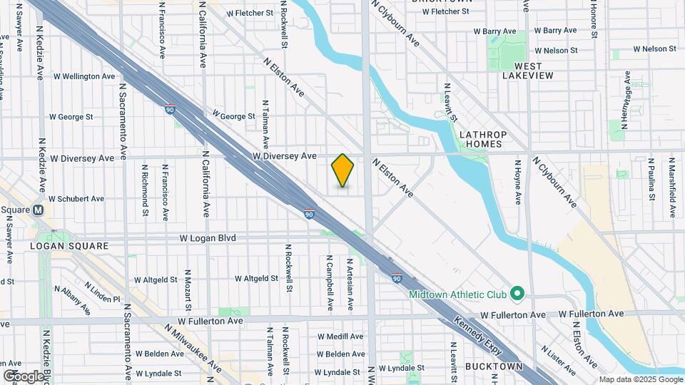 2700 N Artesian Ave Mapa y Detalles de la Ubicación