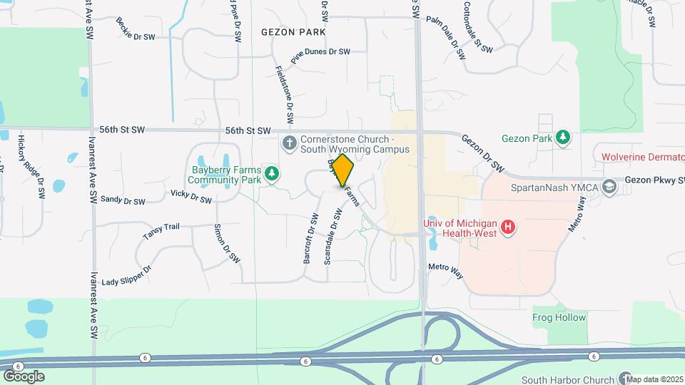 5733 Bayberry Farms Dr SW Map and Location Details