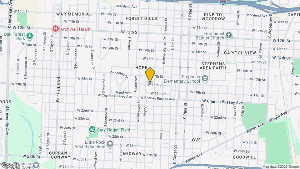 4315 W 18th St Map and Location Details