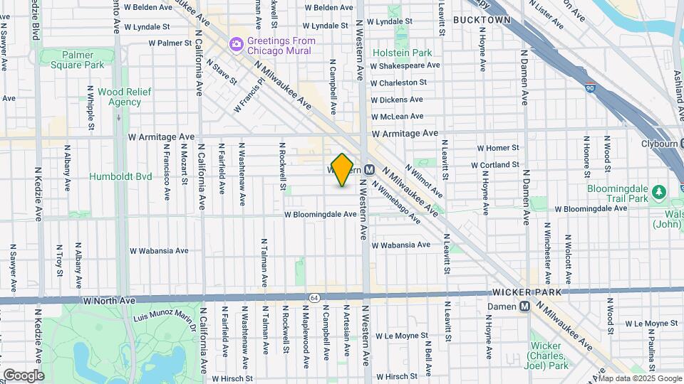 2434 W Moffat St Map and Location Details